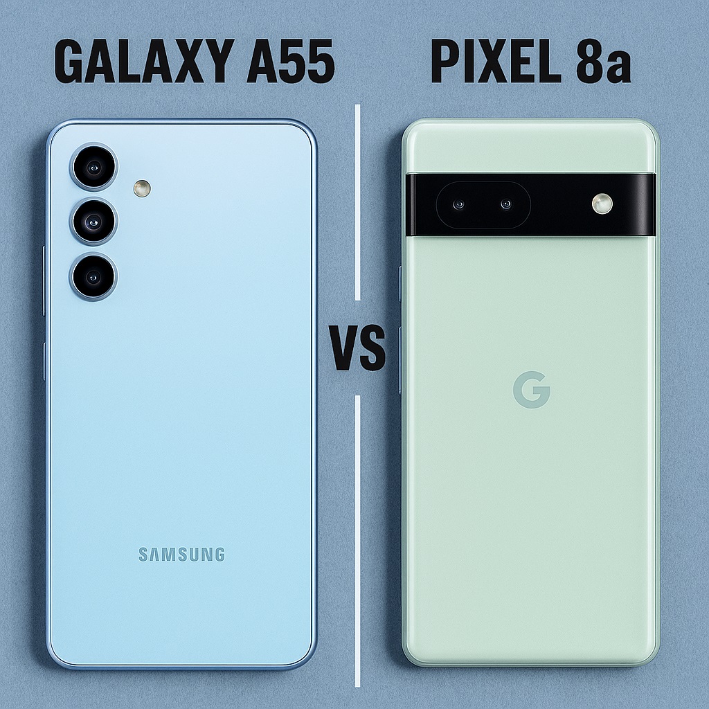 The Mid-Range Battle: Samsung Galaxy A55 vs. Google Pixel 8a — Which is Best for You? a digital comparison of sam vs pixel