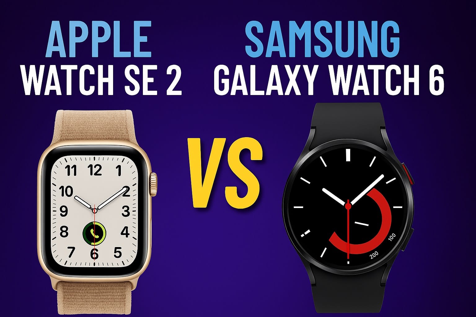 apple watch se 2 vs galaxy watch 6