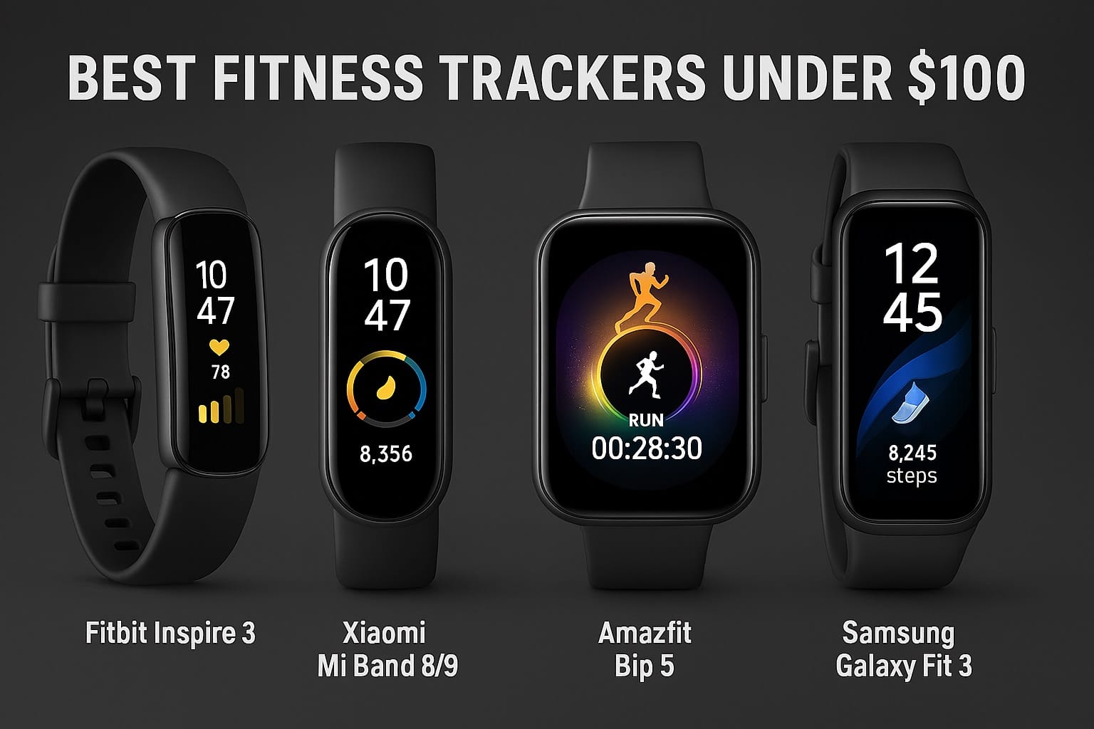 best fitness trackers under $100