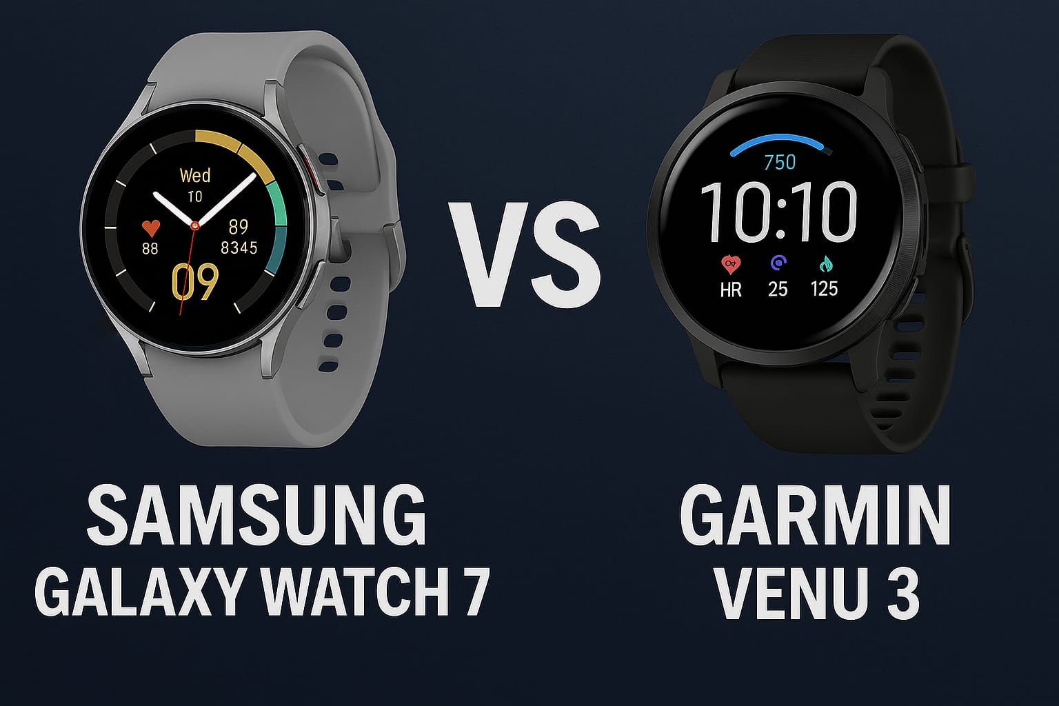 samsung galaxy watch 7 vs. garmin venu 3