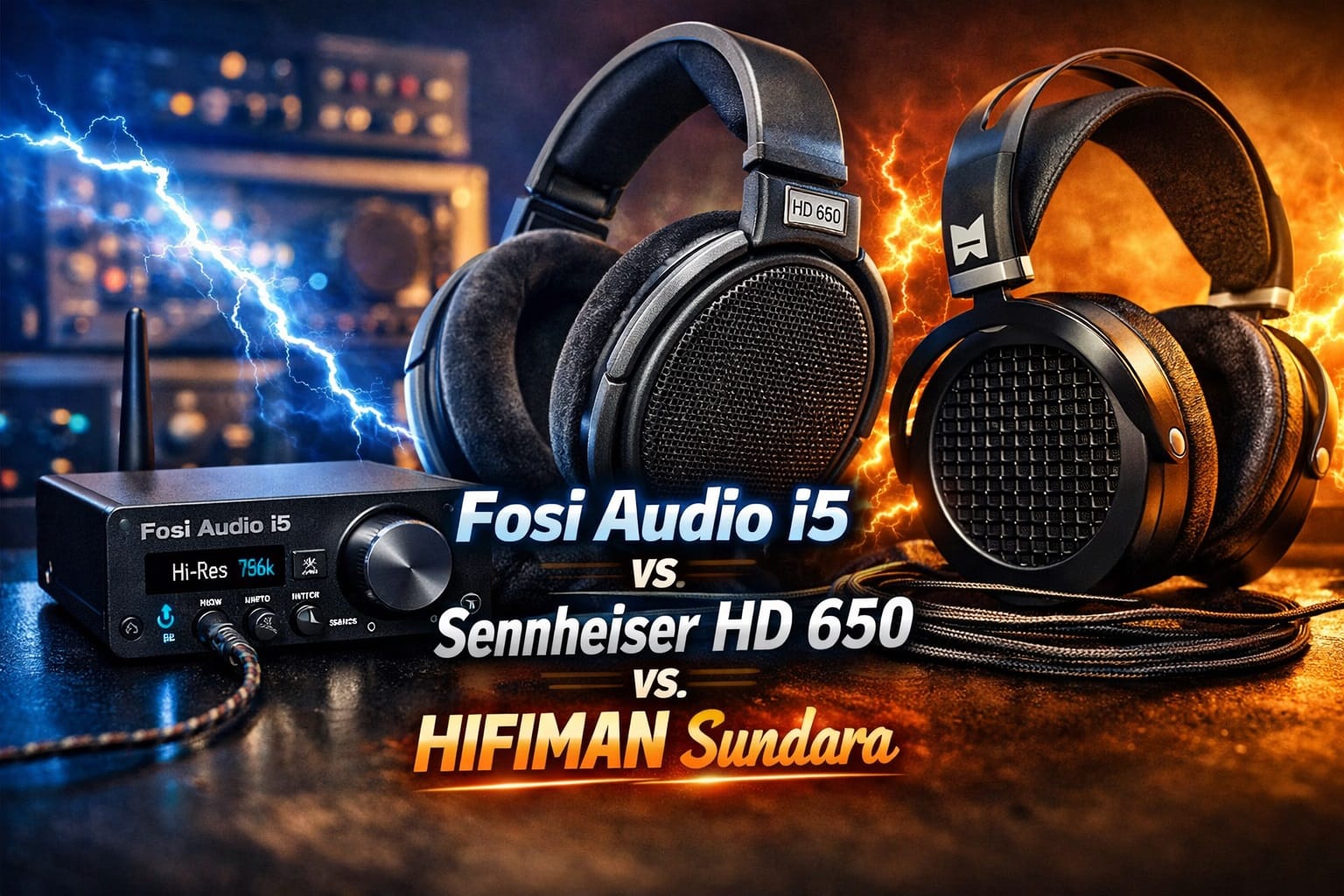 fosi audio i5 vs sennheiser hd 650 vs hifiman sundara