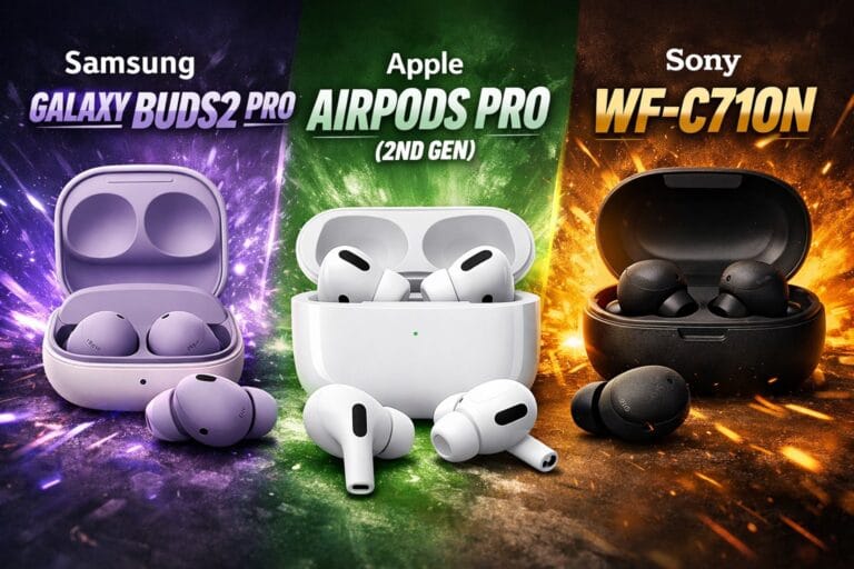 galaxy buds2 pro vs airpods pro vs wf c710n
