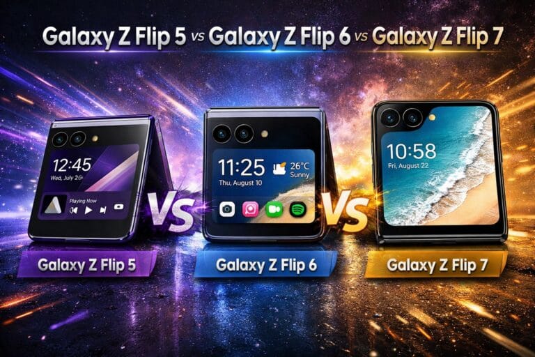 galaxy z flip 5 vs galaxy z flip 6 vs galaxy z flip 7