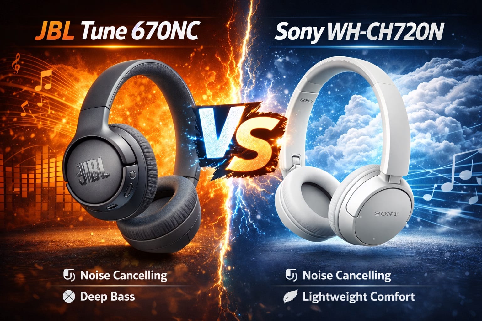 JBL Tune 670NC vs. Sony WH‑CH720N: All You Need to Know