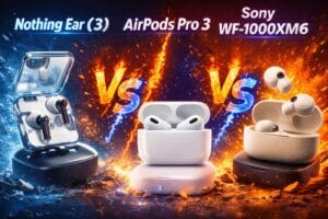 nothing ear (3) vs airpods vs sony