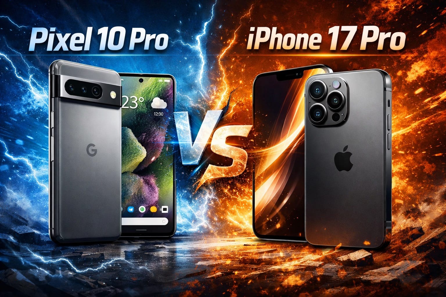 pixel 10 pro vs. iphone 17 pro