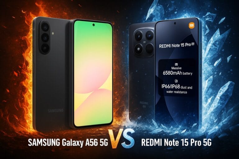 samsung galaxy a56 5g vs xiaomi redmi note 15 pro 5g