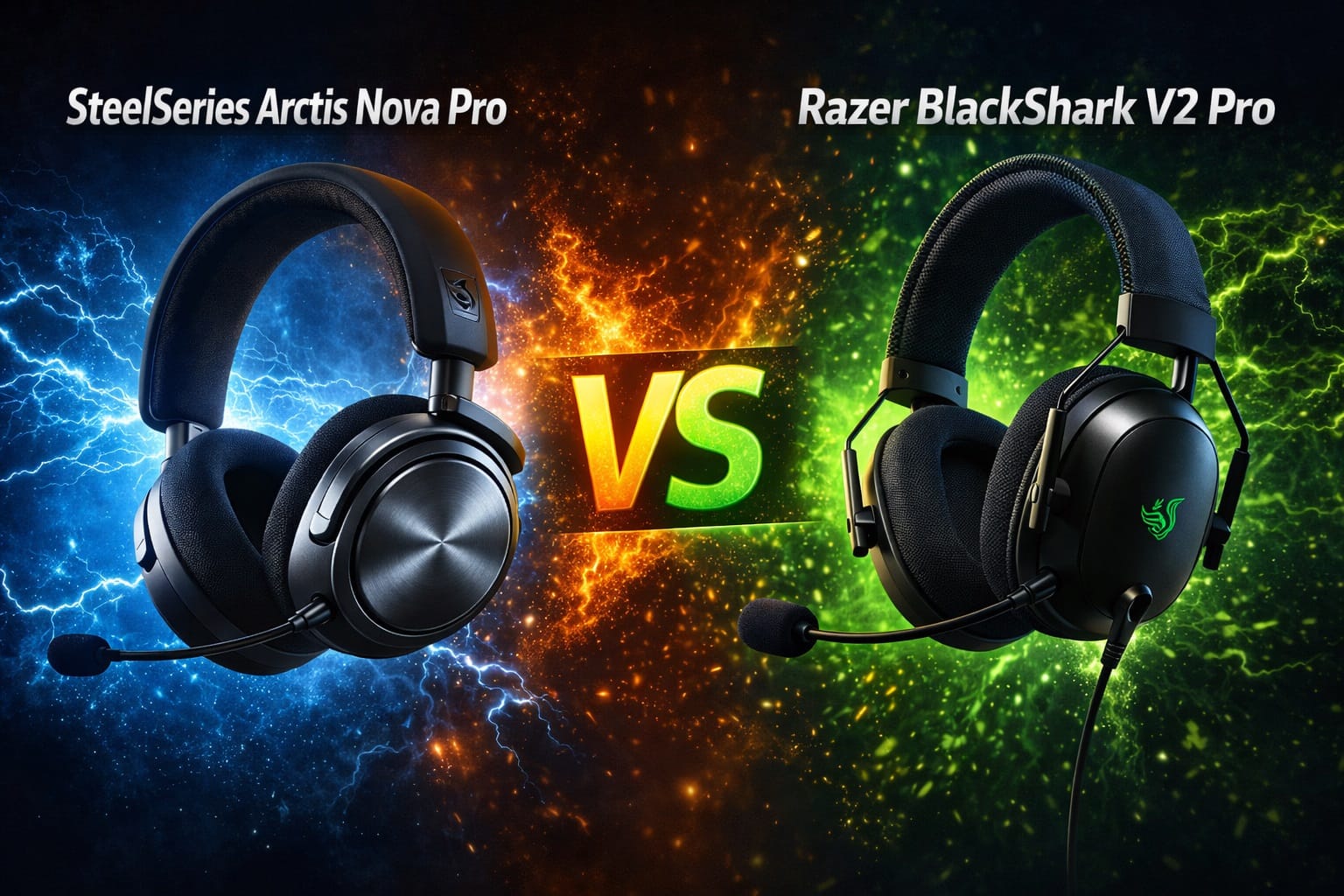 SteelSeries Arctis Nova Pro vs Razer BlackShark V2 Pro: Ultimate Gaming Headset Showdown