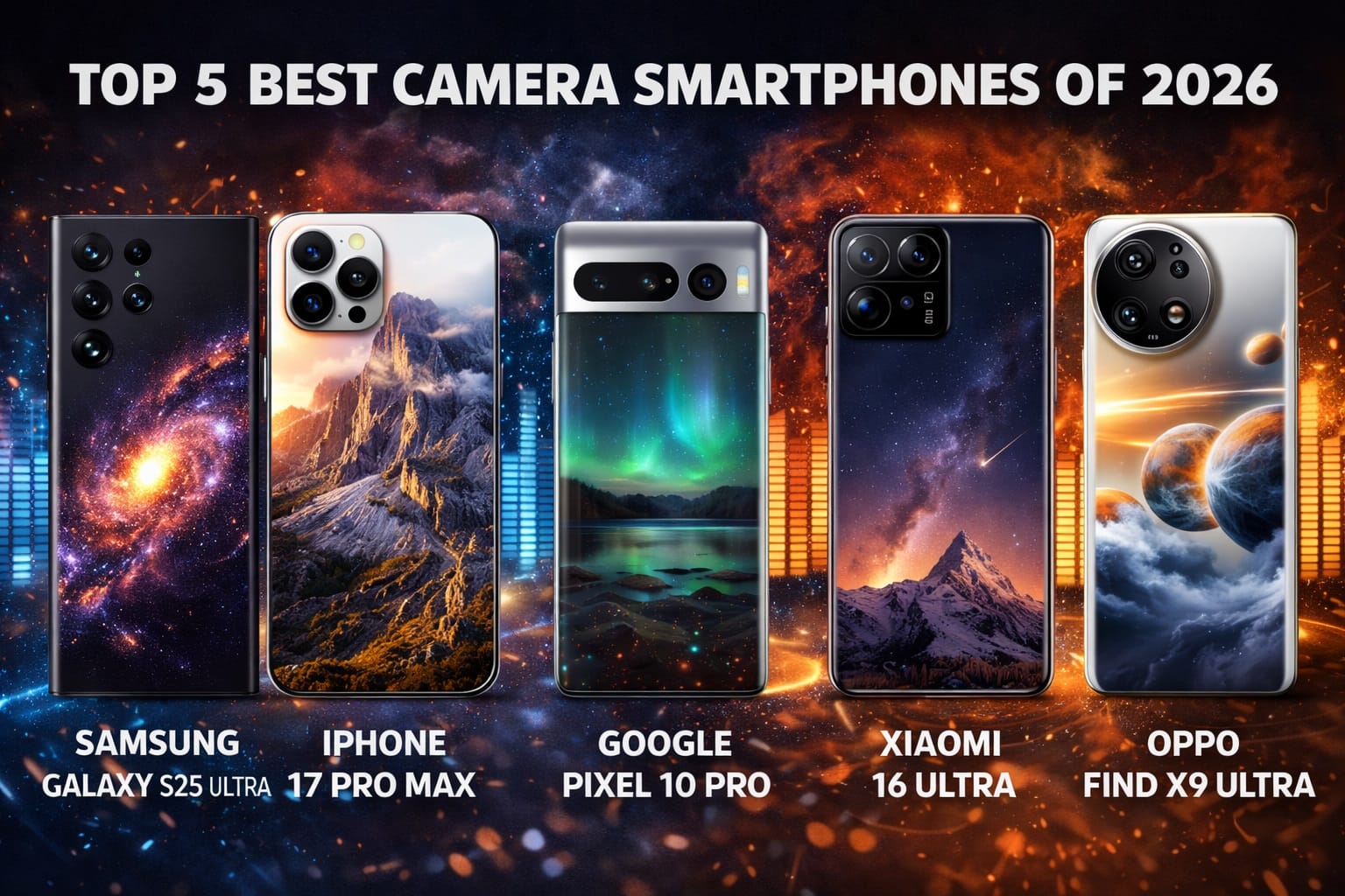 top 5 best camera smartphones of 2026