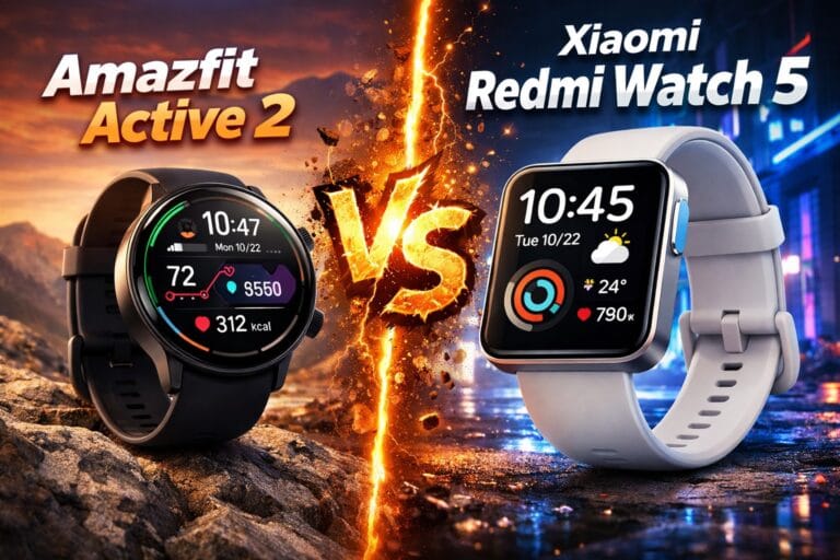 amazfit active 2 vs. redmi watch 5