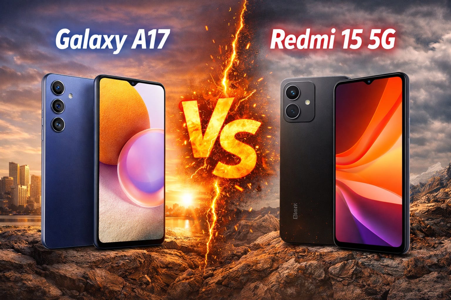 galaxy a17 vs redmi 15