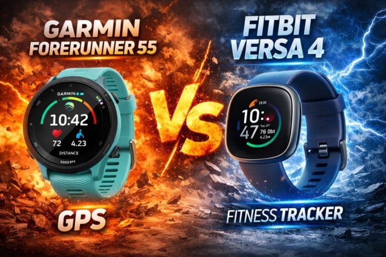 garmin forerunner 55 vs. fitbit versa 4