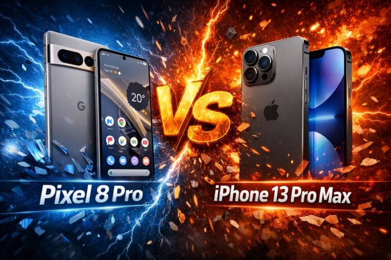 google pixel 8 pro vs. iphone 13 pro max