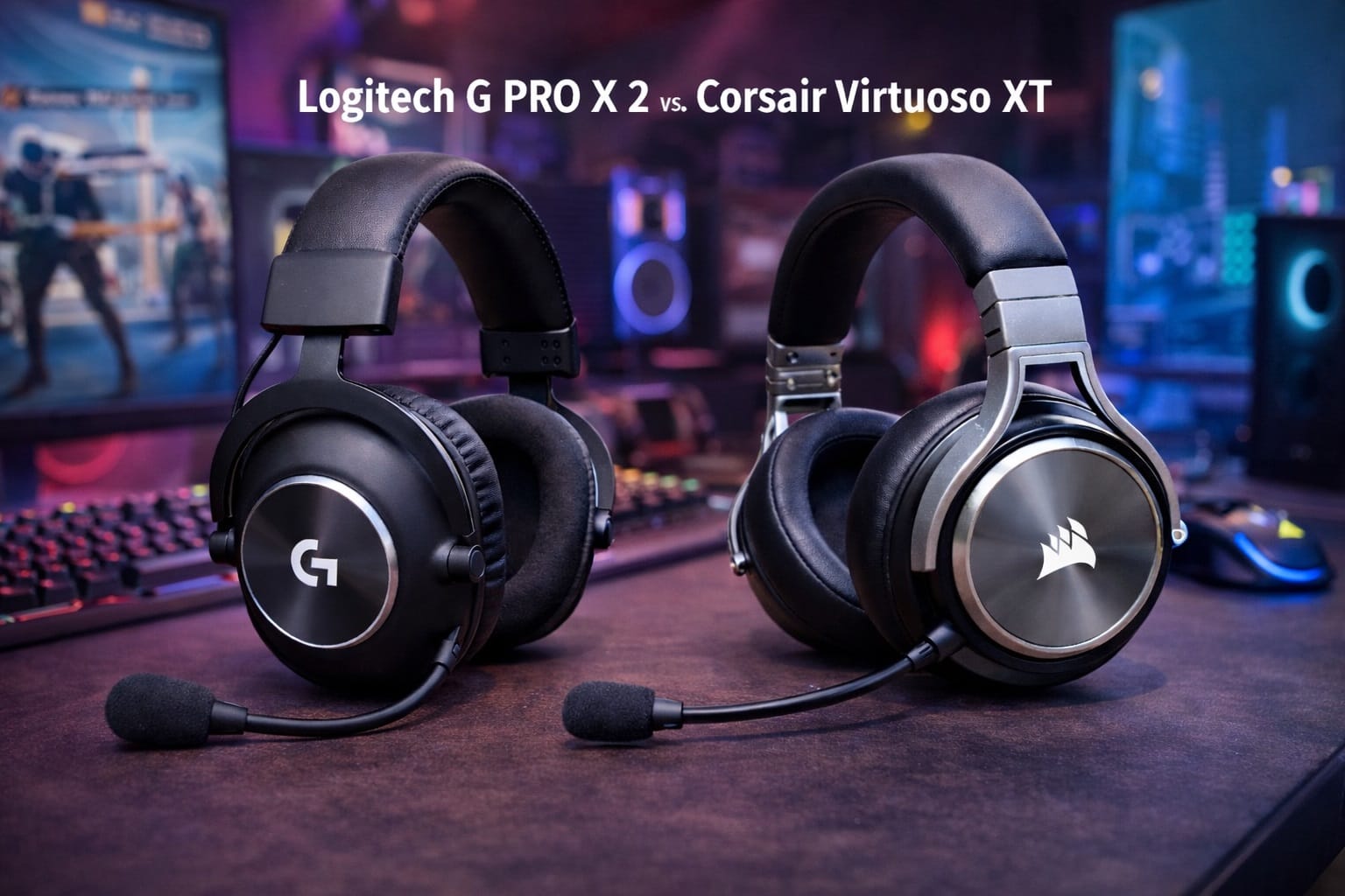 The Ultimate Wireless Gaming Showdown – Logitech G PRO X 2 vs Corsair Virtuoso XT