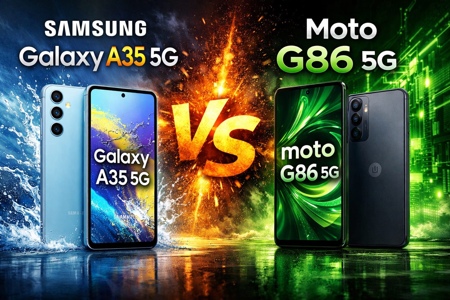 Galaxy A35 5G vs. Moto G86 5G: Mid-Range Showdown