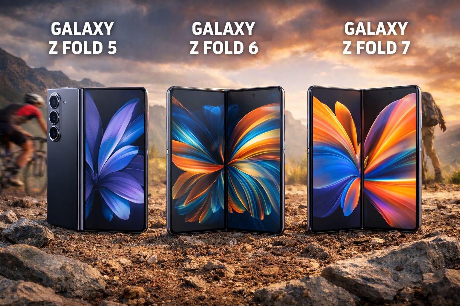 Samsung Galaxy Z Fold 5 vs Z Fold 6 vs Z Fold 7 Full Specs Compared