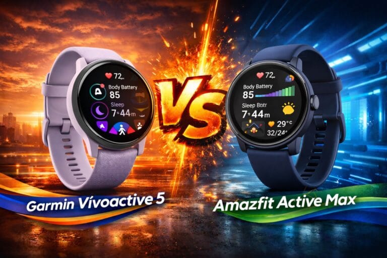 garmin vívoactive 5 vs. amazfit active max