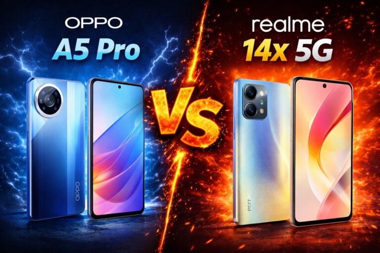 oppo a5 pro vs realme 14x 5g