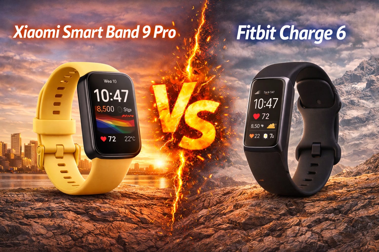 xiaomi smart band 9 pro vs. fitbit charge 6